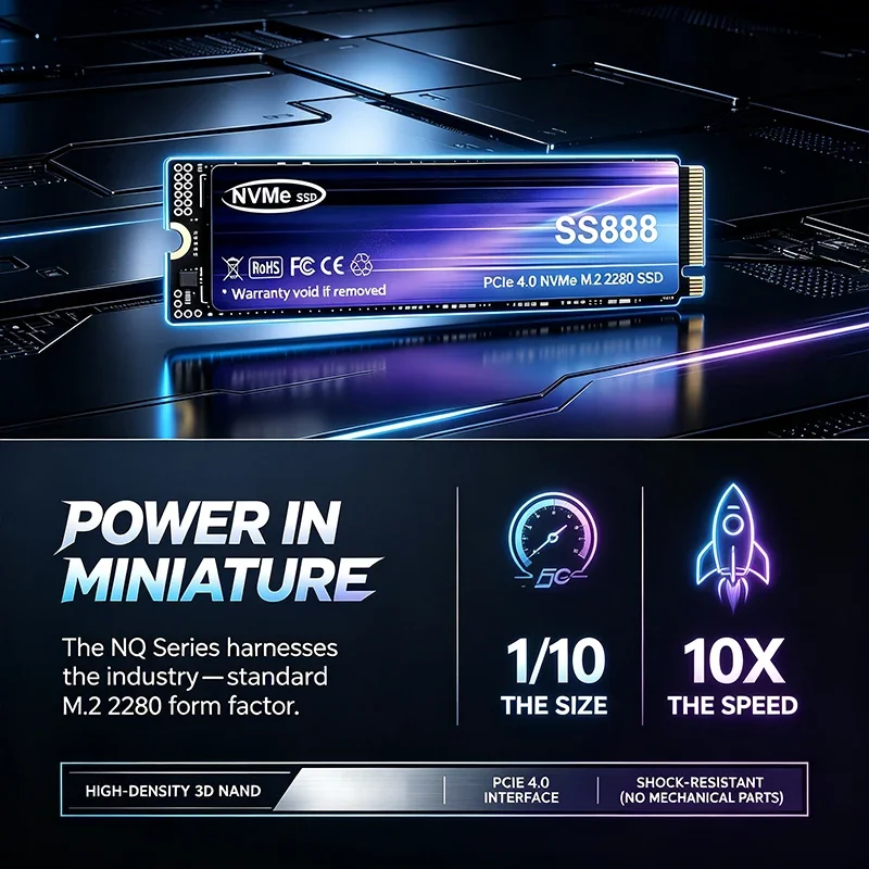 SSD M.2 SS888 baru, kapasitas  - M.2 Nvme 4Tb Pcie 4.0 Ssd ulasan dan harga